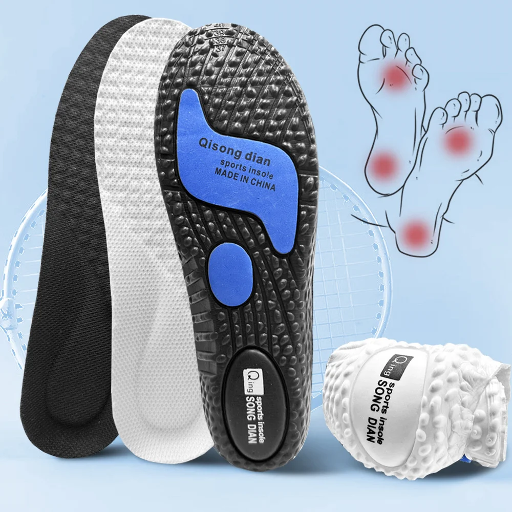 1-2 Pairs Adult Youth Rebound Sports Shoes Insoles Cuttable Breathable Orthopedic For Men Women Daily Training EiD