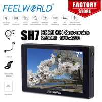 FEELWORLD SH7 7inch Monitor SDI/HDMI-compatible Input/Output 1920x1200 Resolution Cross Conversion Monitor Ultra Bright 2200nit