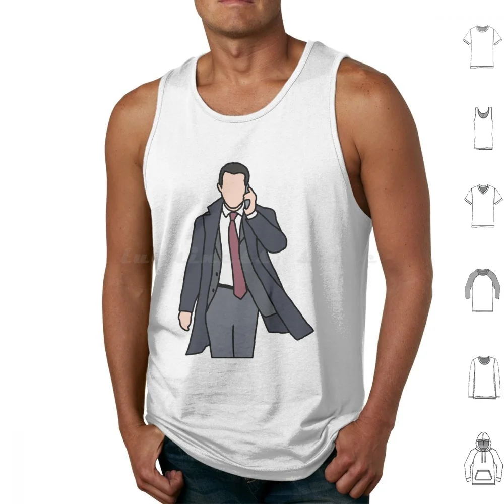 Kendall-Succession Tank Tops Estampado Algodón Sucesión Hbo Waystar Royco Waystar Royco Succession Hbo Kendall Roy Logan Roy