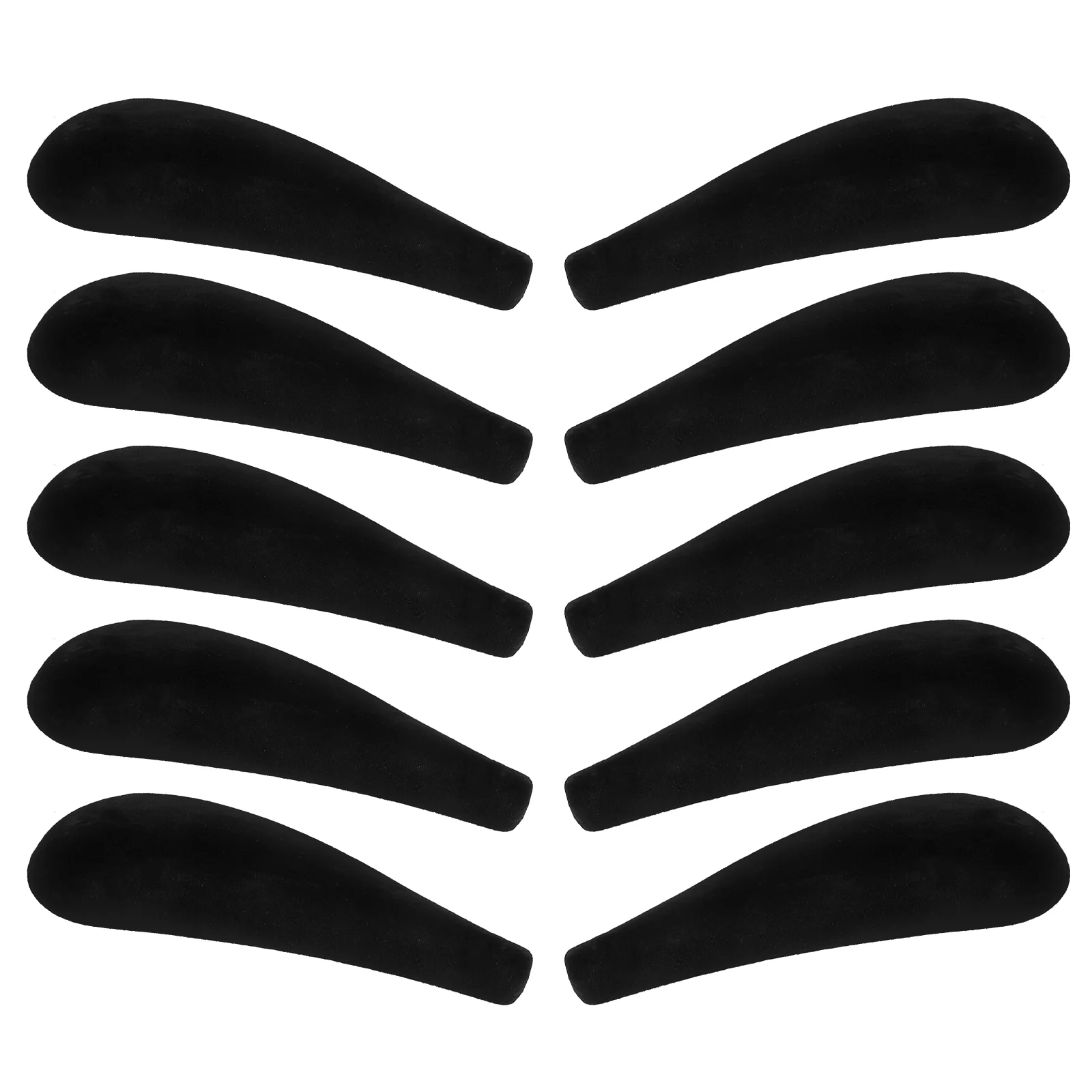

10 Pcs Flocked Hanger Shoulder Pads Black Thick Wide Anti Garment Shoulder Forms Clothes Hangers Padded Accessories For