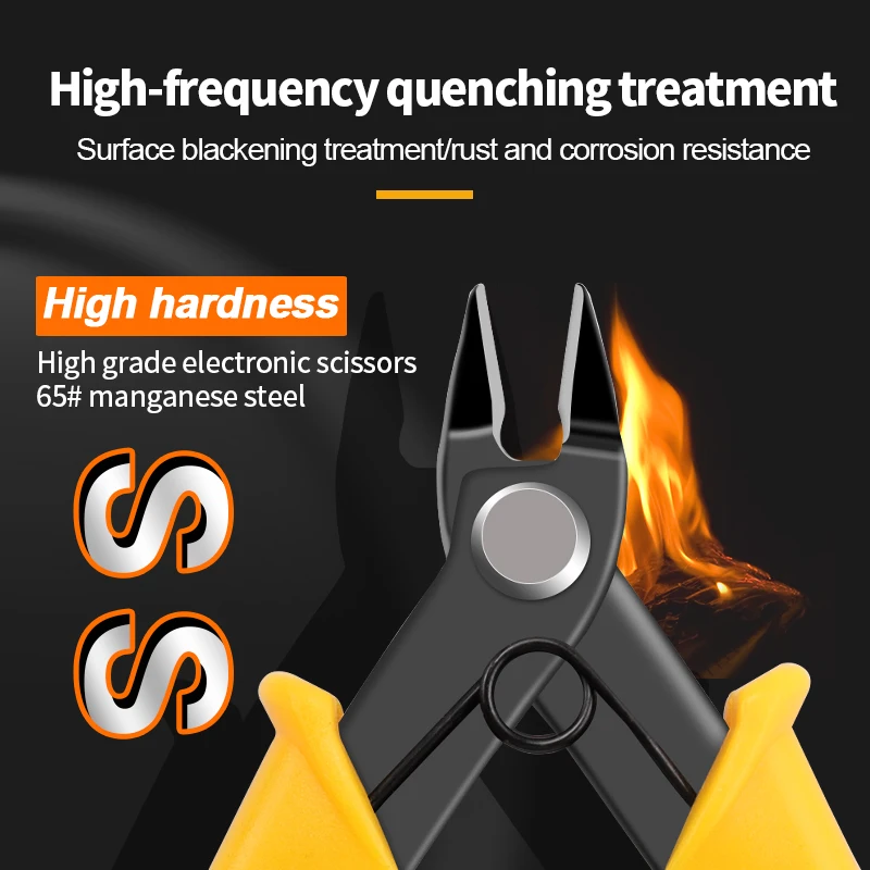R'DEER Hand Tools Pliers Multi Functional Tools Electrical Wire Cable Cutters Cutting Side Snips Flush Electronic Pliers