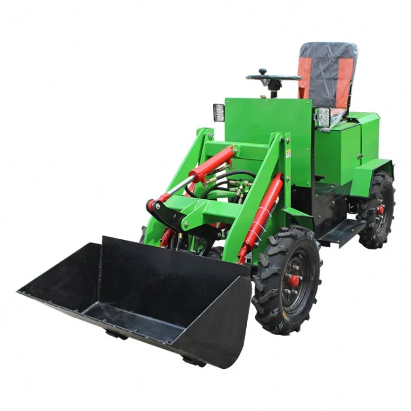 ATV Small Forklift Backhoe China Electric Mini Wheel Loader for Sale From Farm Garden Orchard Home Use