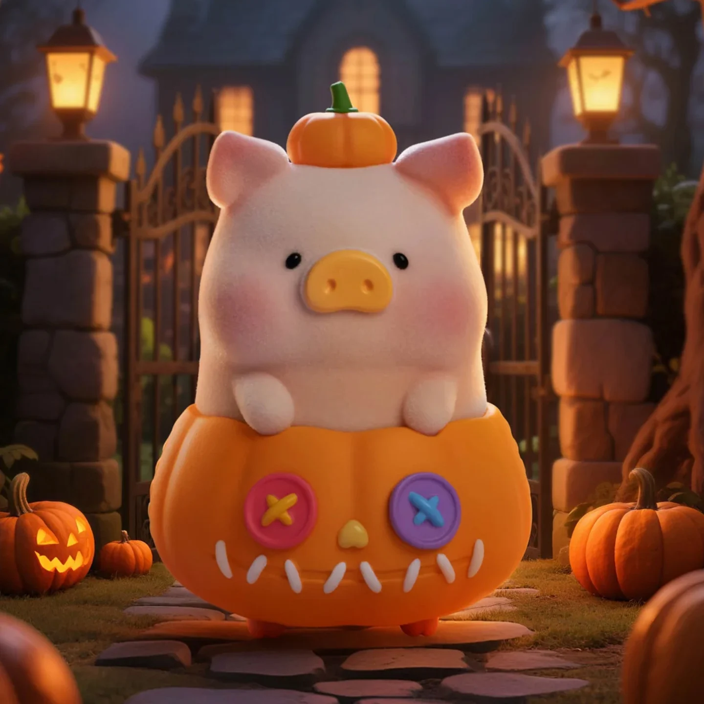 Original Lulu Pig New Canned Pig Surprise Full Can 2 Scare Tomb Halloween Christmas Gift Ornament Mystery Box Toys Gifts Doll