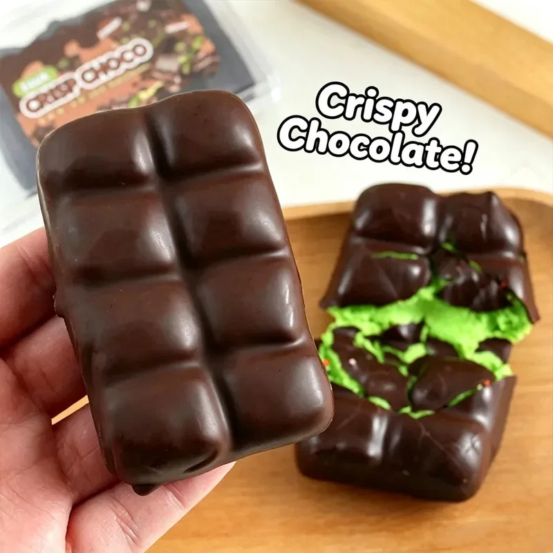 Jouet anti-stress en argile croustillante fourrée de chocolat, texture moelleuse et croquante, pour adultes, anti-anxiété, cadeau manuel