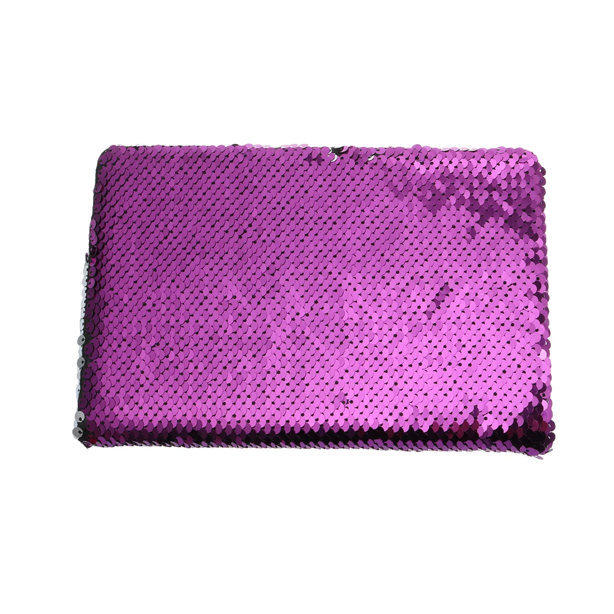 Sequins Note Pads para Meninas, Notepad Elegante, Papelaria Roxo para Escritório, 21x14cm