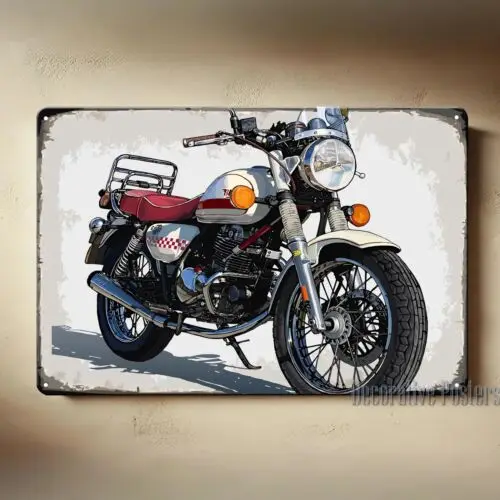 Retro Cafe Racer Motorcycle Metal Poster - Collectable Sign - Size:20x30cm good sign sign