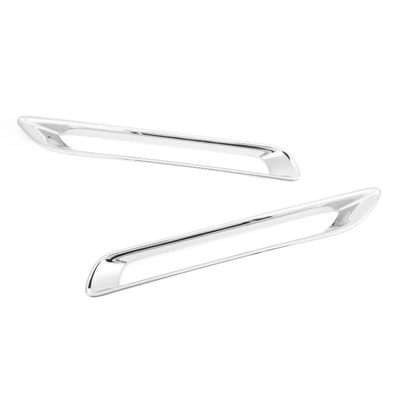 

2PCS Car Rear Fog Light Frame Decoration Cover ABS Chrome Plated Replacement For RAV4 2019-2021