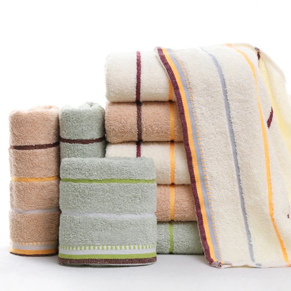 

3Pcs Premium Quality Cotton Towel Gentle on Skin Quick Dry Home Facial Towel Washcloth Bathroom Bathroom Accessories