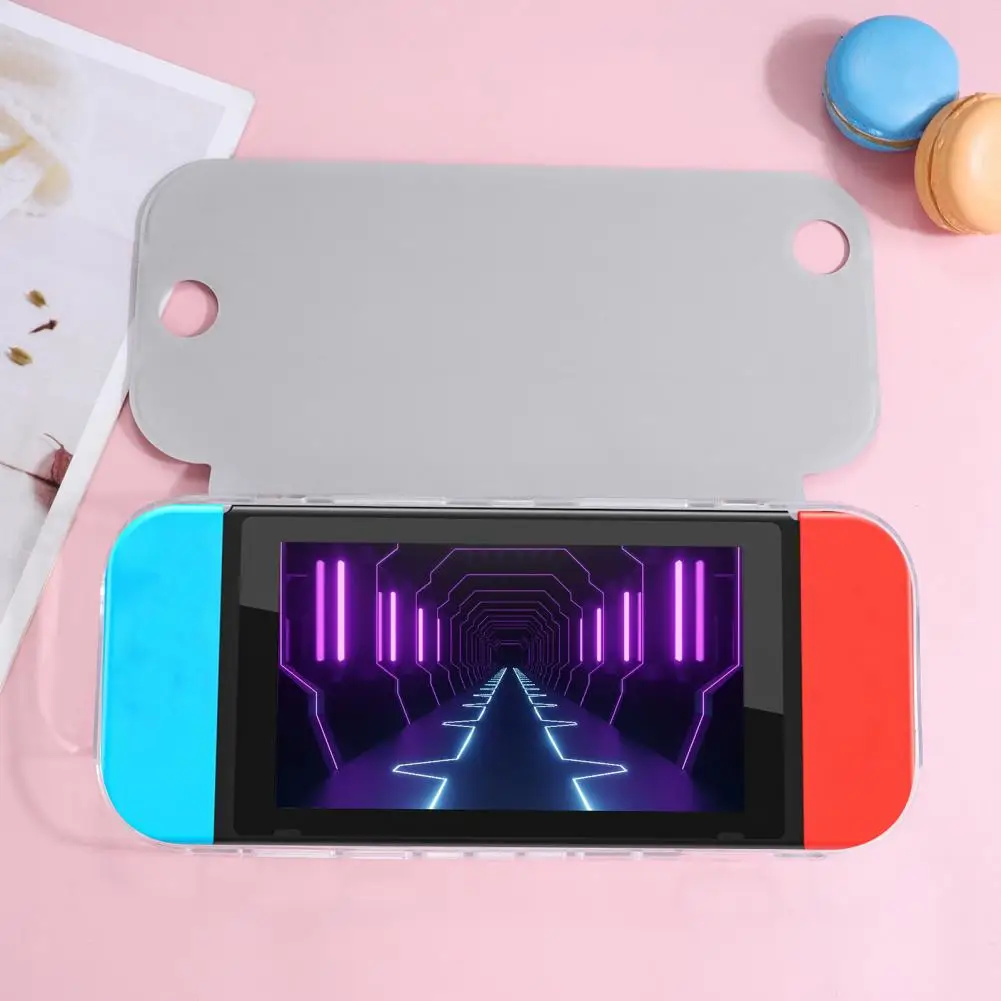 Scratch-resistant Console Cover Shockproof Game Console Case for Nintendo Switch 2 -fold Holder Stand Protective Cover Skin