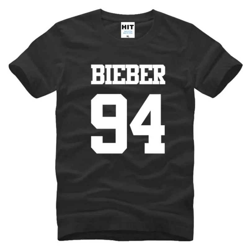 Fashion Justin Bieber T Shirt Men Band T Shirt Rock Roll hip hop short sleeve Bieber T-shirt   top tees