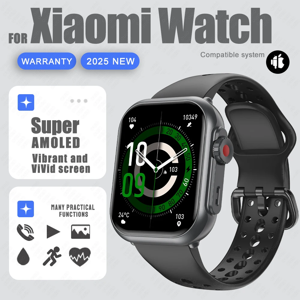 

New Original for Xiaomi Smart Watch Men Women 1000mAh AMOLED Heart Rate 100+Sport Bluetooth Call GPS Track Waterproof smartwatch