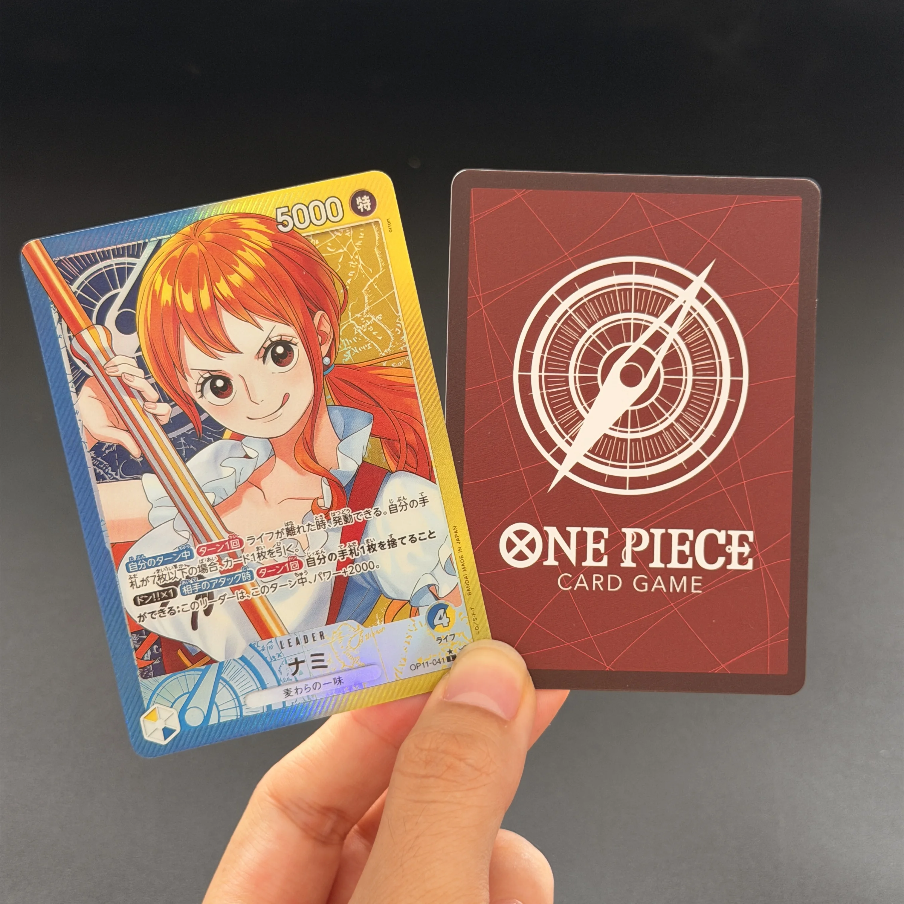 One Piece Japanese Card Koby Jimbei Shirahoshi Monkey D. Luffy Nami (Alt Art) OP11 A Fist of Divine Speed Collection Flash Card