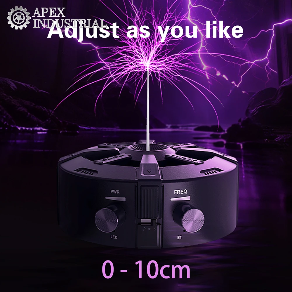

AC110V-220V Tesla Coil Lightning Bluetooth Music Box Arc Generator Artificial Lightning Touchable Teaching Experimental Model