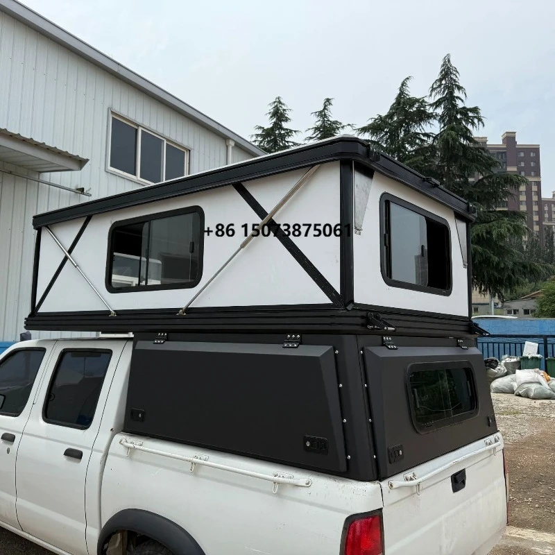 Aluminum Car Roof Top Tent for Camper Caravan & 4x4 Vehicles 2-4 Person HardShell Lightweight Tent Box Rooftop Car Roof Top