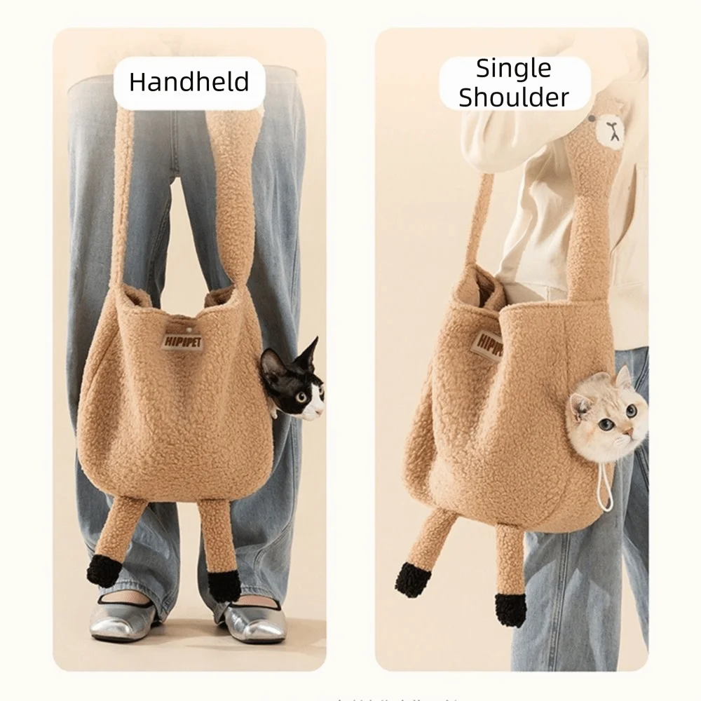 Alpaca/Dinosaur/Giraffe/Goose Shaped Animal-shaped Pet Carrier Bag Breathable Large Capacity Cartoon Dinosaur Cat Carriers