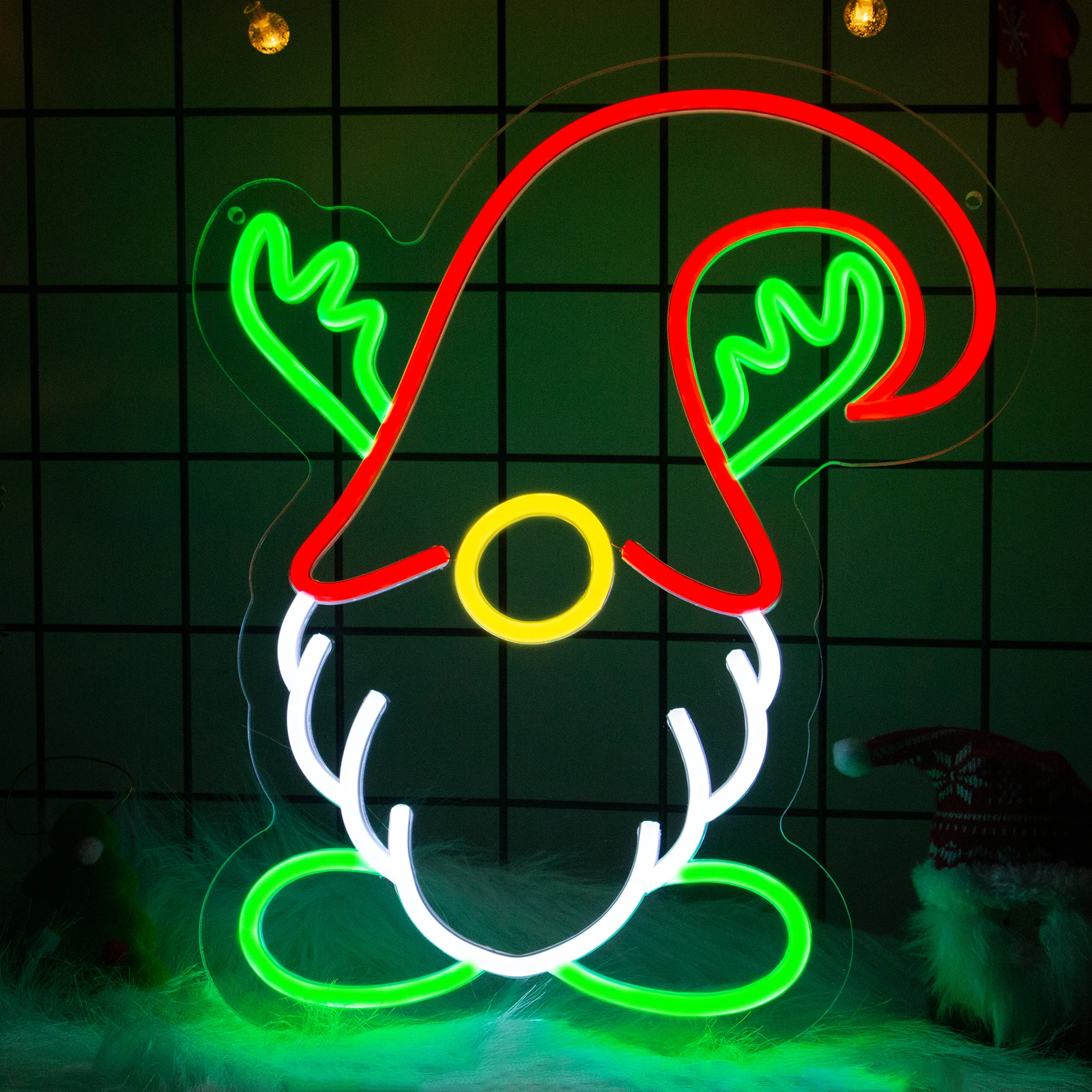 

Neon Light Sign Witch Hat LED Neon Sign Halloween Light Decoration Wizard Hat Neon for Halloween's Day Party Room Decoration