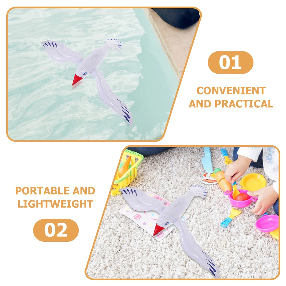 

3 Pcs Inflatable Seagull Water Balloon Pool Beach Party Decoration Decorations Portable Toys Pvc Theme Child Animal
