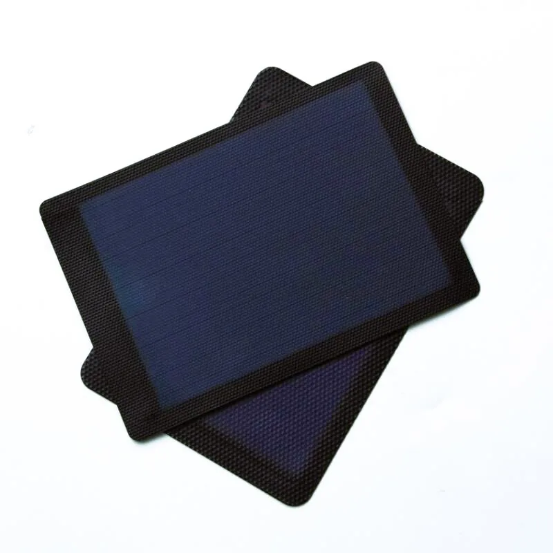 Flexible Small Size Solar Panel Amorphous Silicon Solar Bendable DIY Solar Panel Thin Film Solar Panel 1W 1.5V Waterproof 2PCS