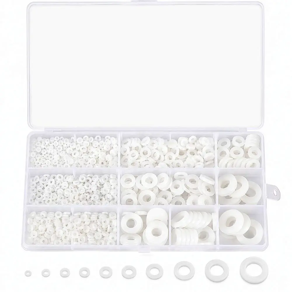 Insulation Gasket Kit For Yangshun M2 M10 White Nylon Flat Washers Industrial Hardware Fastener Pipe Repair Sealing System