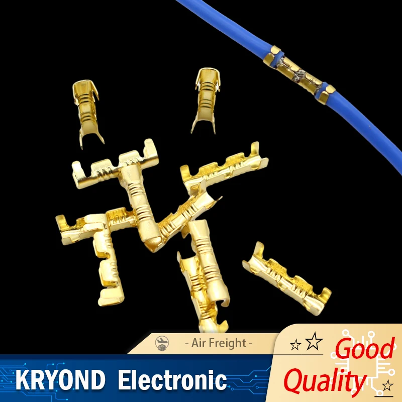 50/100PCS U-Shaped Cold Terminal Connector Small Teeth Fascia Terminal 0.3-1.5mm²