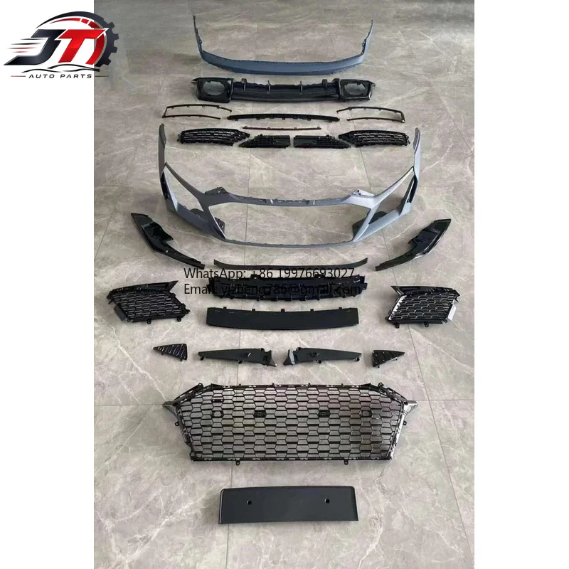 New style Wholesale Car Bumpers for Audi R8 2016+ to 2020+ R8 Front Car Bumpers Grill Diffuser Tips Bodykit