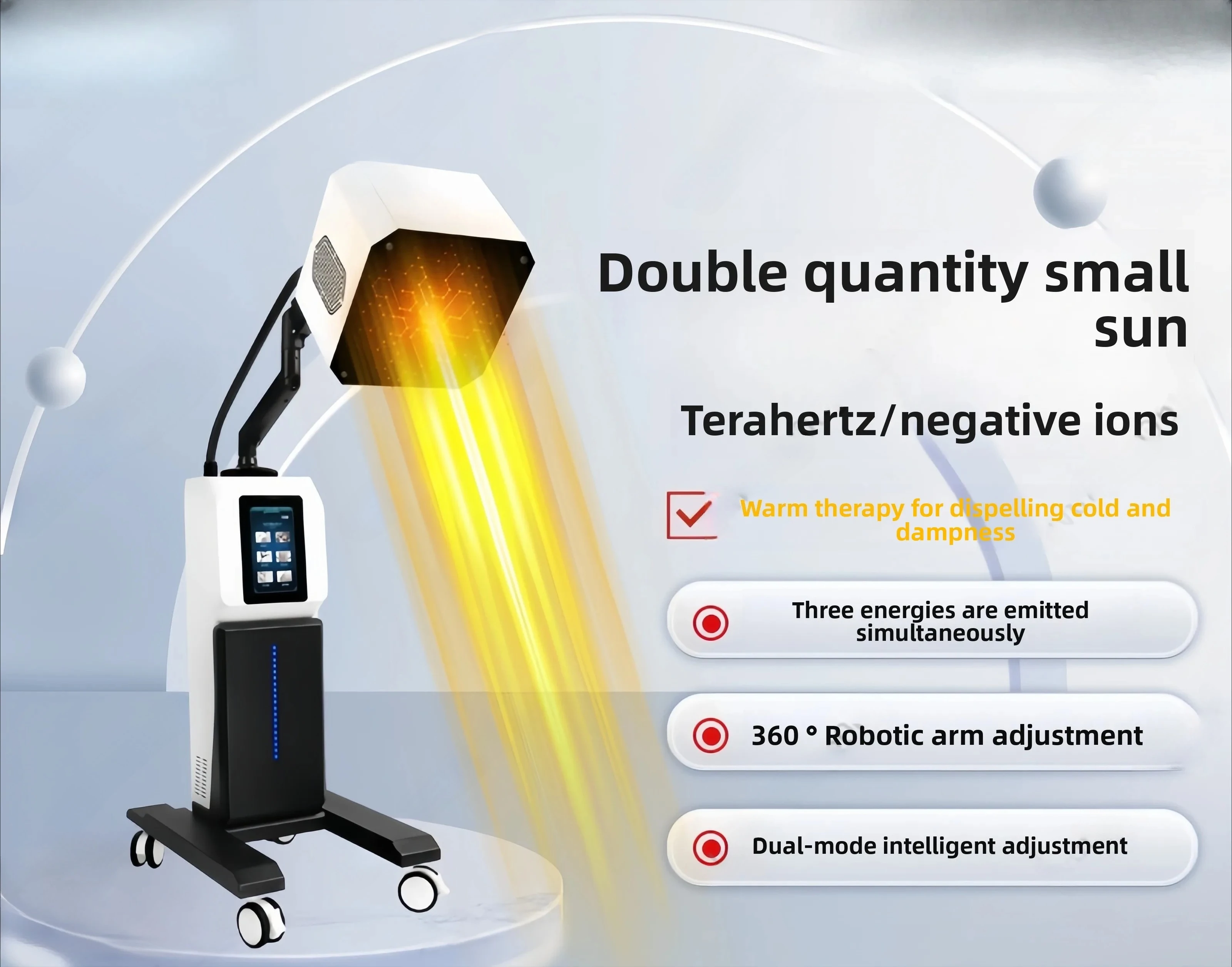 Therapy Device V3, Dual-Function Rotational Magnetic Particle Fusion Hyperthermia Machine for Wellness Centers