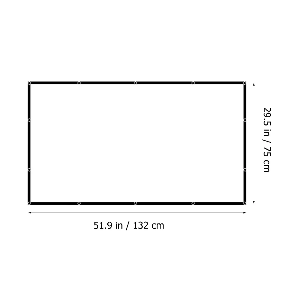 

Foldable Projector White Cloth Outdoor Portable Projection Foldable Projector Screen Screens for Theater Home Office Camping Use