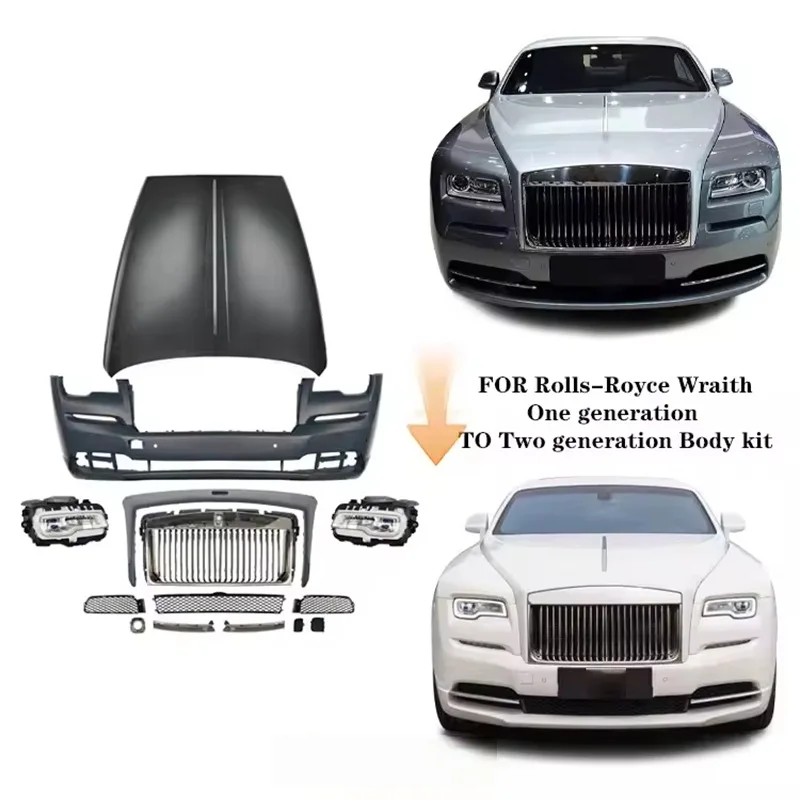 1 Generation to 2 Generation Old to New   for   Wraith Upgrade With Front Bumper Grill Hood Headlight