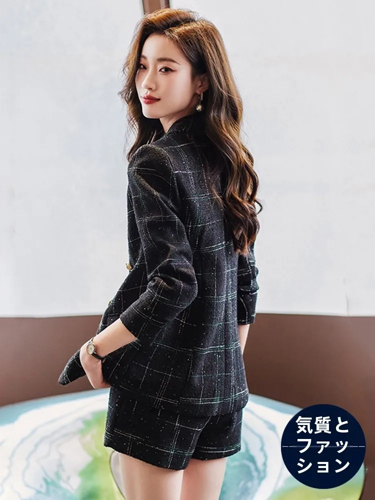 Plaid Suit Jacket Women's Small Size 2026 New High-End Sense Trendy Street Style This Year Popular Small Fragrance Style Suit...