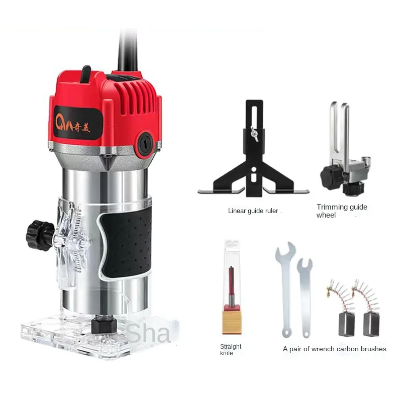 Cheap 20000rpm Woodworking Electric Trimmer Wood Milling Engraving Slotting Trimming Machine Hand Carving Machine Wood Router