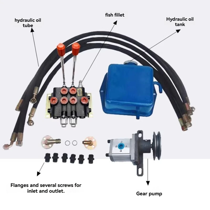 Hydraulic Pump Station Modified To Dual-circuit Hydraulic Control Split Bi-directional Distributor Small Hydraulic Power Unit
