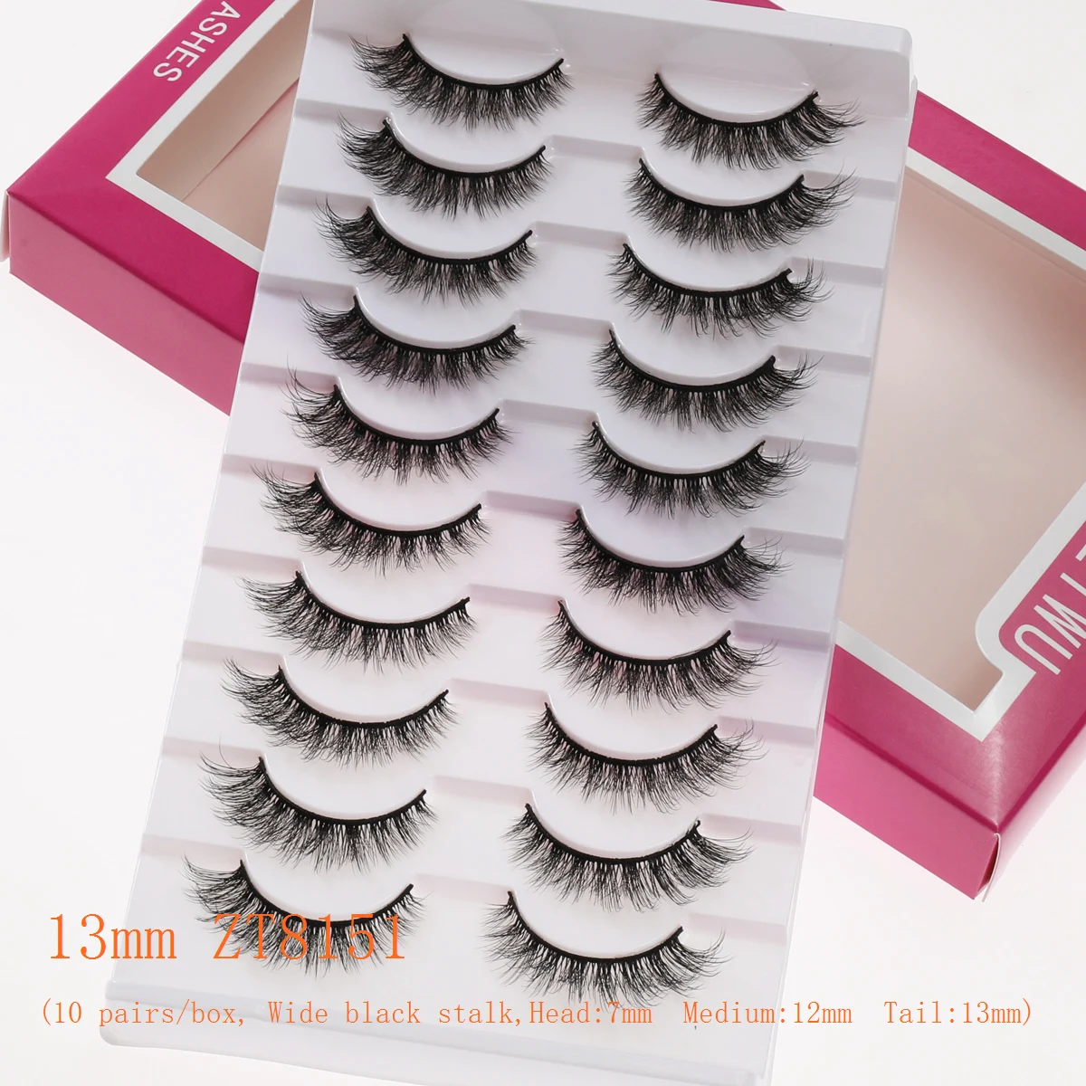 Xuanfeiwu رقيق متجمع 5D أنيمي تأثيري القط العين الثعلب نمط الرموش مع تصميم تطول ومائل لتقوم بها بنفسك كامل قطاع مانغا الرموش الصناعية الرموش الطبيعية