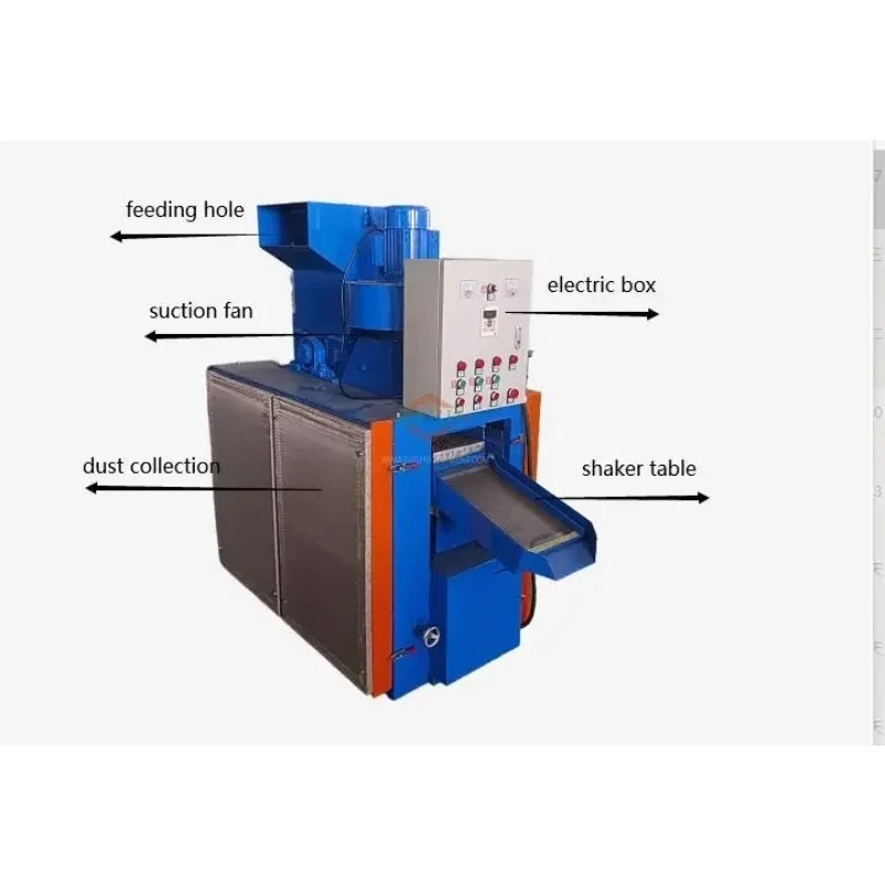 220V Small Size Home Using Scrap Copper Wire Granulator Air Separator Recycling Machine From Alice