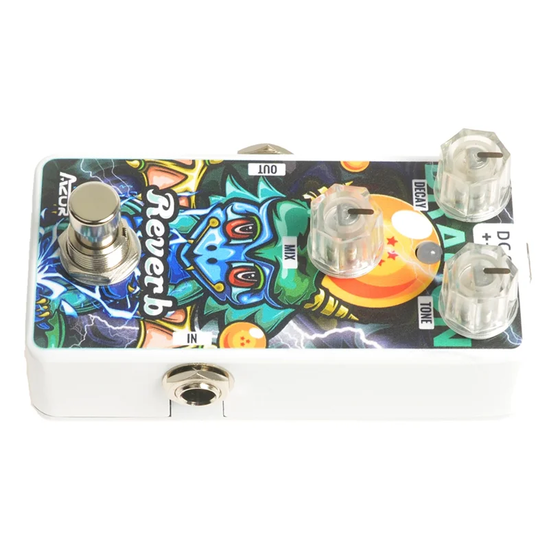 AZOR 12 زودياك سلسلة التنين ريفيرب الغيتار دواسة تأثير ريفيرب دواسة صغيرة تأثيرات الغيتار الملحقات