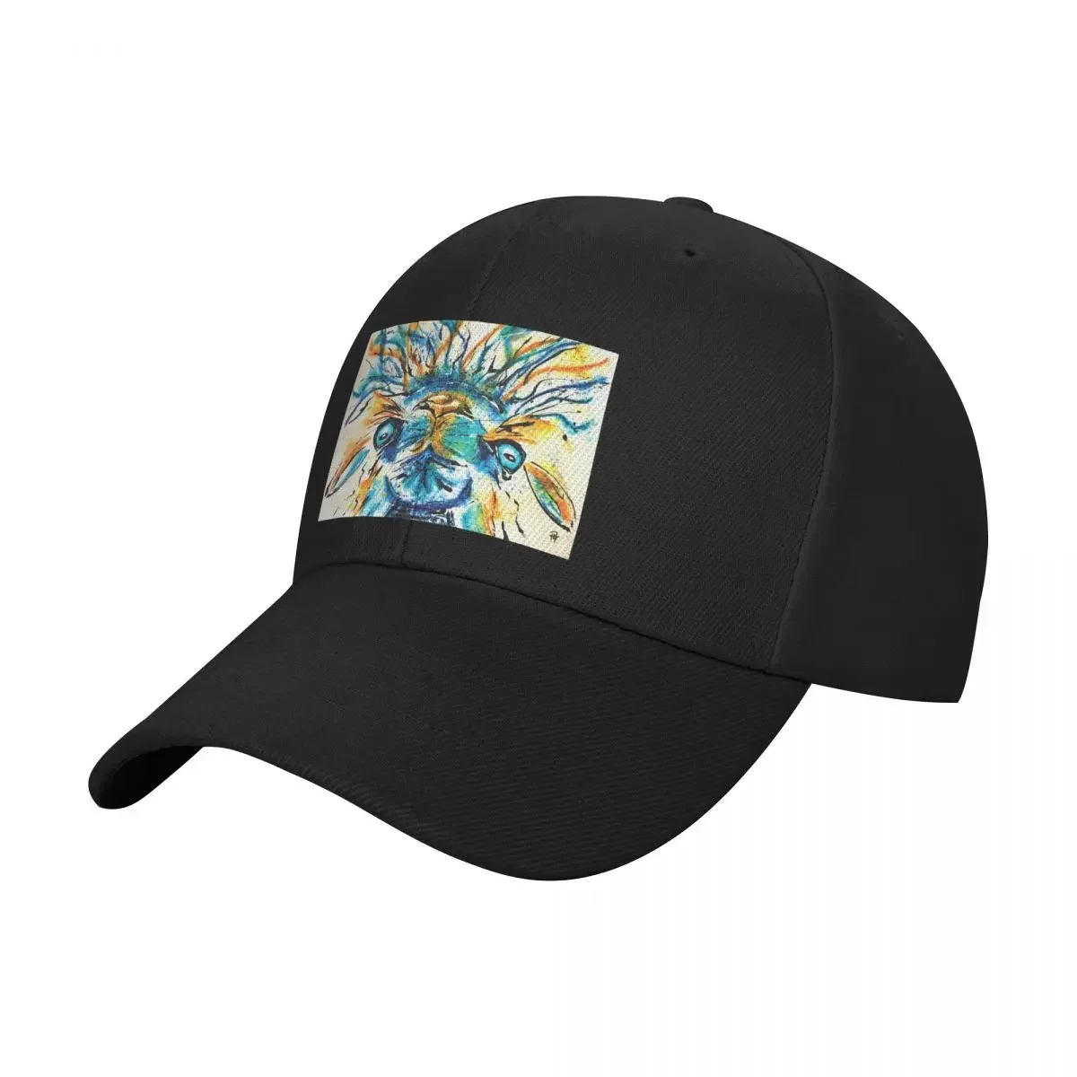 

Kooky Kreatures 'Leo: The Turquoise Llama' Caricature Print — Art by Paquita Baseball Cap |-F-| New Hat For Women Men's