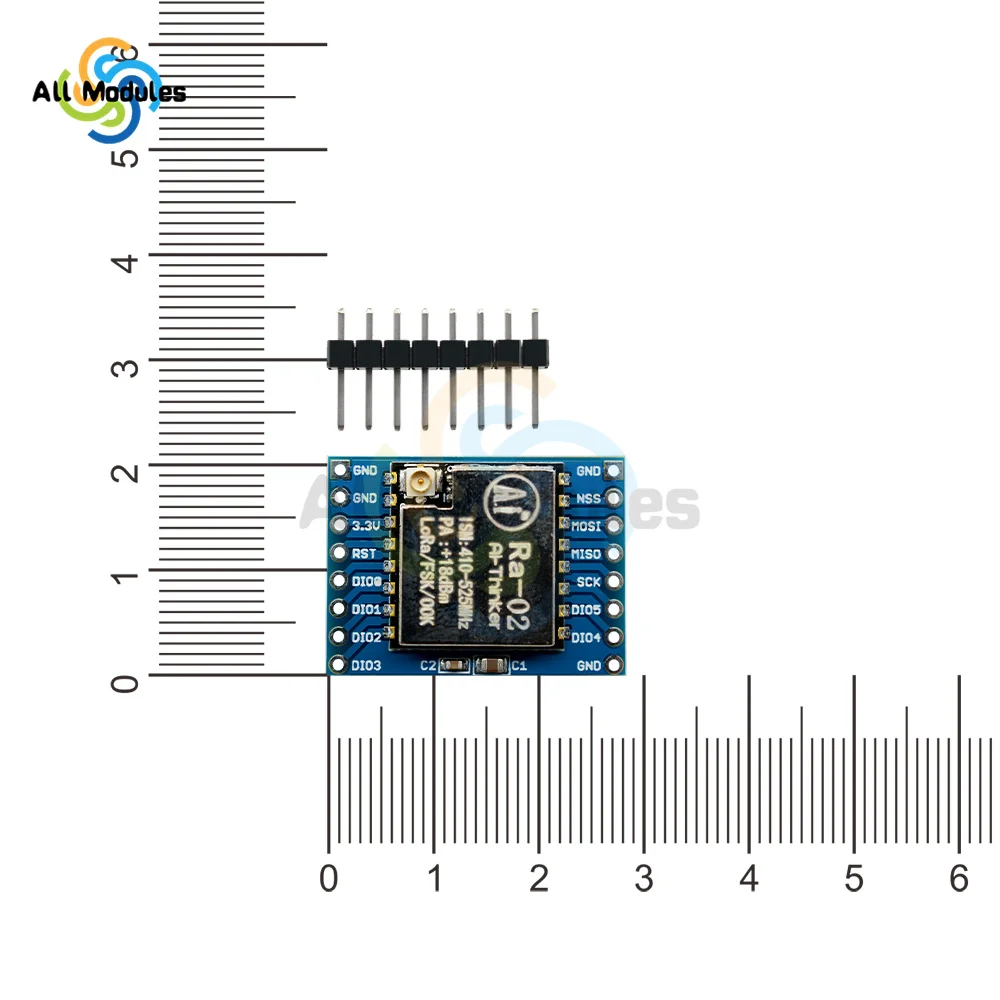 Diymore-Módulo LoRa SX1278, 433MHZ, 433M, 10KM, Ra-02, placa de transmisión de espectro extendido inalámbrico, antena IPX de 2,4G para casa