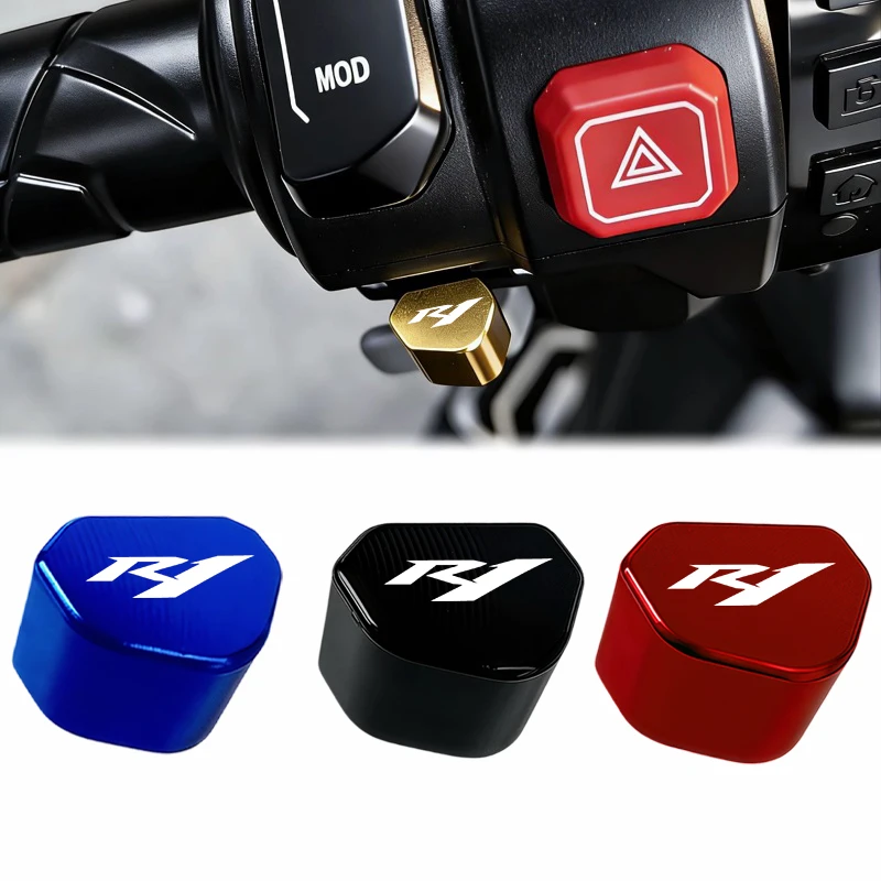 Mototcycle CNC 2026 new For Yamaha YZFR1 YZF R1 Switch Button Turn Signal Switch Key cap Aluminum