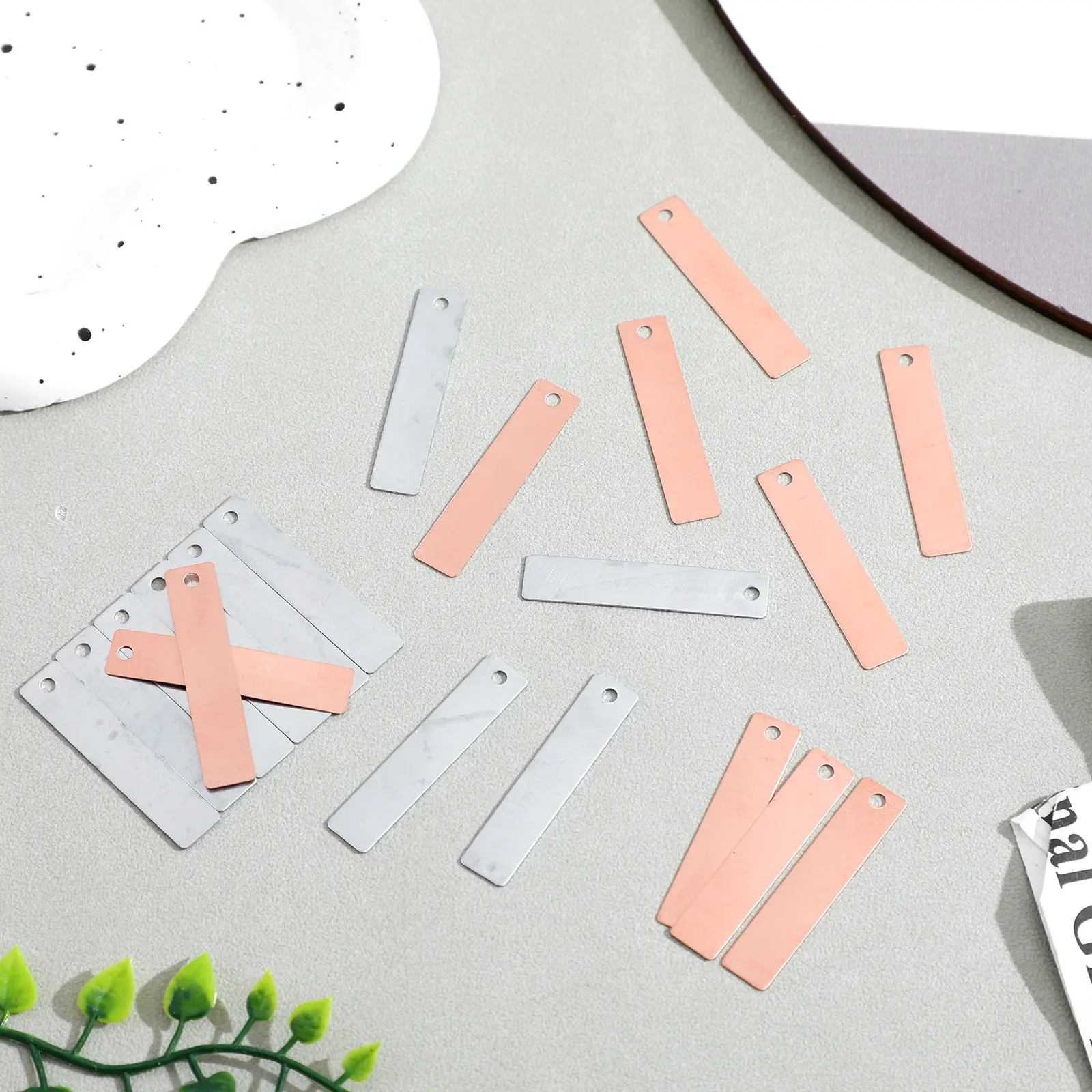 Copper and Zinc Electrode Sheets for Science Experiments 10 Pairs Anode Strips Metal Plates DIY Kit