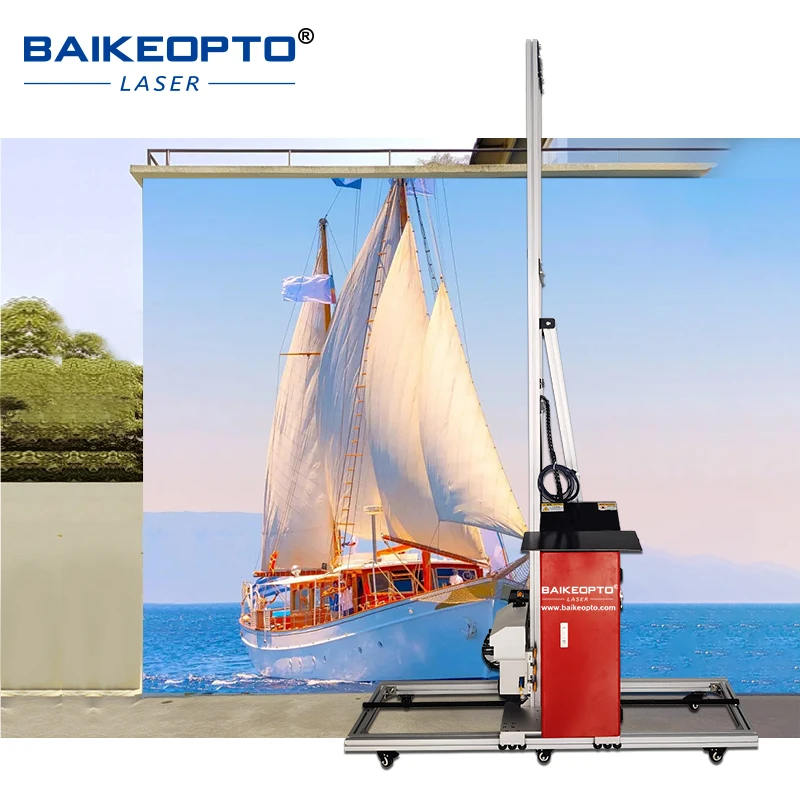 3D Red Inkjet Printer for Wall Painting Vertical UV Wall  Printer Factory sale BK-UP200H Pro