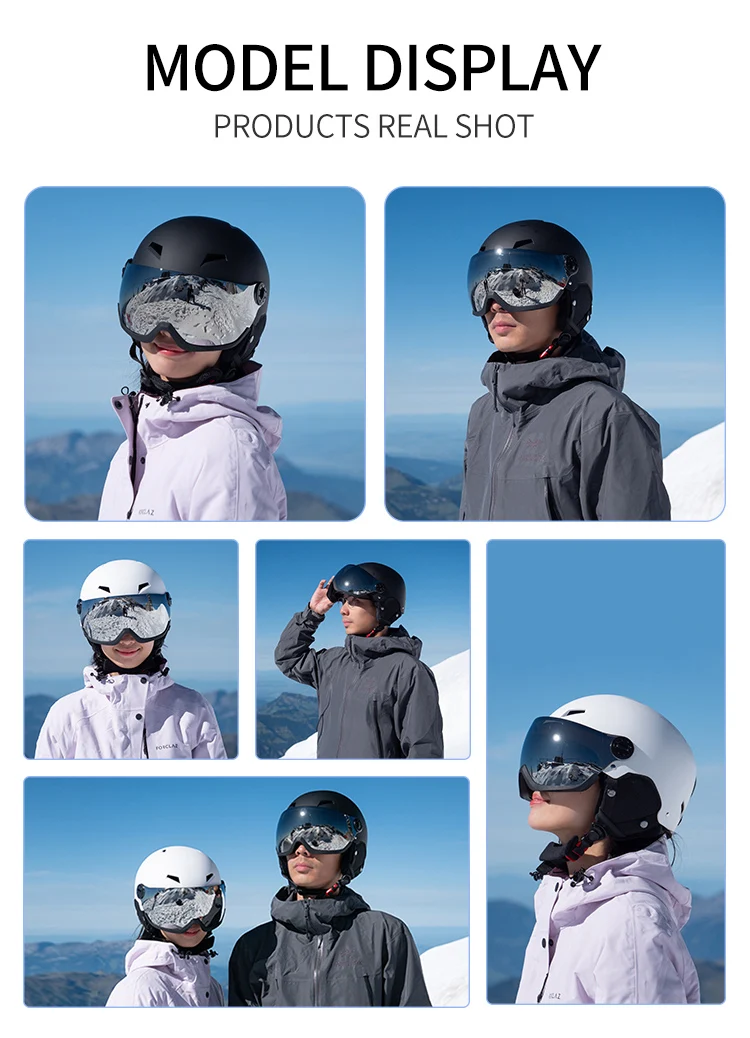 Eastinear's neue leichte All-in-One-Brille, Skihelm, Outdoor-Ski- und Snowboard-Ausrüstung für Herren und Damen und Kinder – Detail 13
