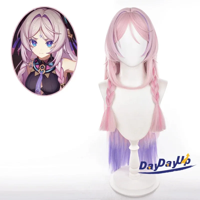 

Genshin Impact Citlali Cosplay Wigs Long Pink Purple Braided Wigs Heat Resistant Hair Role Play Party Halloween Costume Wigs