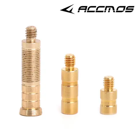 Archery Insert Copper Screw Connector Counterweight25/50/100Grain Fittings For ID6.2mm Arrow Shafts Hunting Shooting Accessories