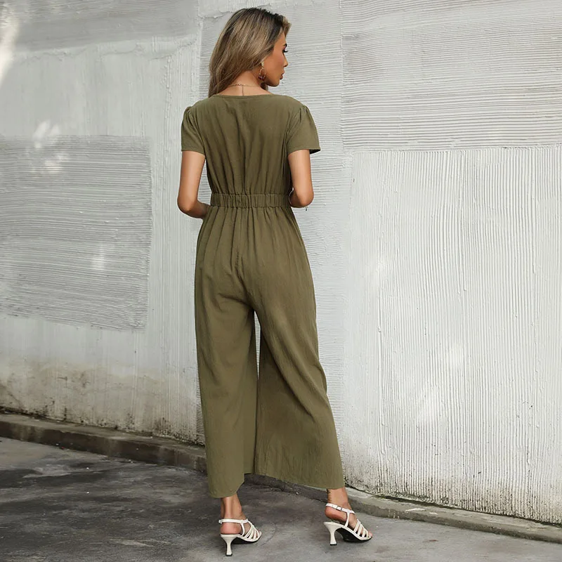 JFUNCY 2023 Summer Women's Jumpsuits Female Jumpsuit Elegant Outfits Women Combinations Clothes Woman Jump Suit Lady Rompers