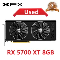 XFX-tarjeta gráfica de oficina RX 5700XT RX5700 XT, 8GB, GPU, AMD RadeonRX 5700XT, tarjetas de vídeo, tarjeta de pantalla de PC de escritorio, mapa de Juegos de ordenador DP