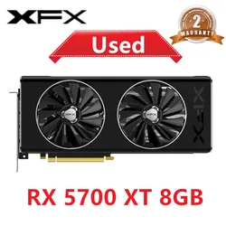 XFX RX 5700XT RX5700 XT 8GB Office Graphics Card GPU AMD RadeonRX 5700XT Video Cards Desktop PC Screen Card Computer Game Map DP