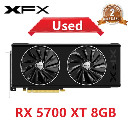 XFX-tarjeta gráfica de oficina RX 5700XT RX5700 XT, 8GB, GPU, AMD RadeonRX 5700XT, tarjetas de vídeo, tarjeta de pantalla de PC de escritorio, mapa de Juegos de ordenador DP