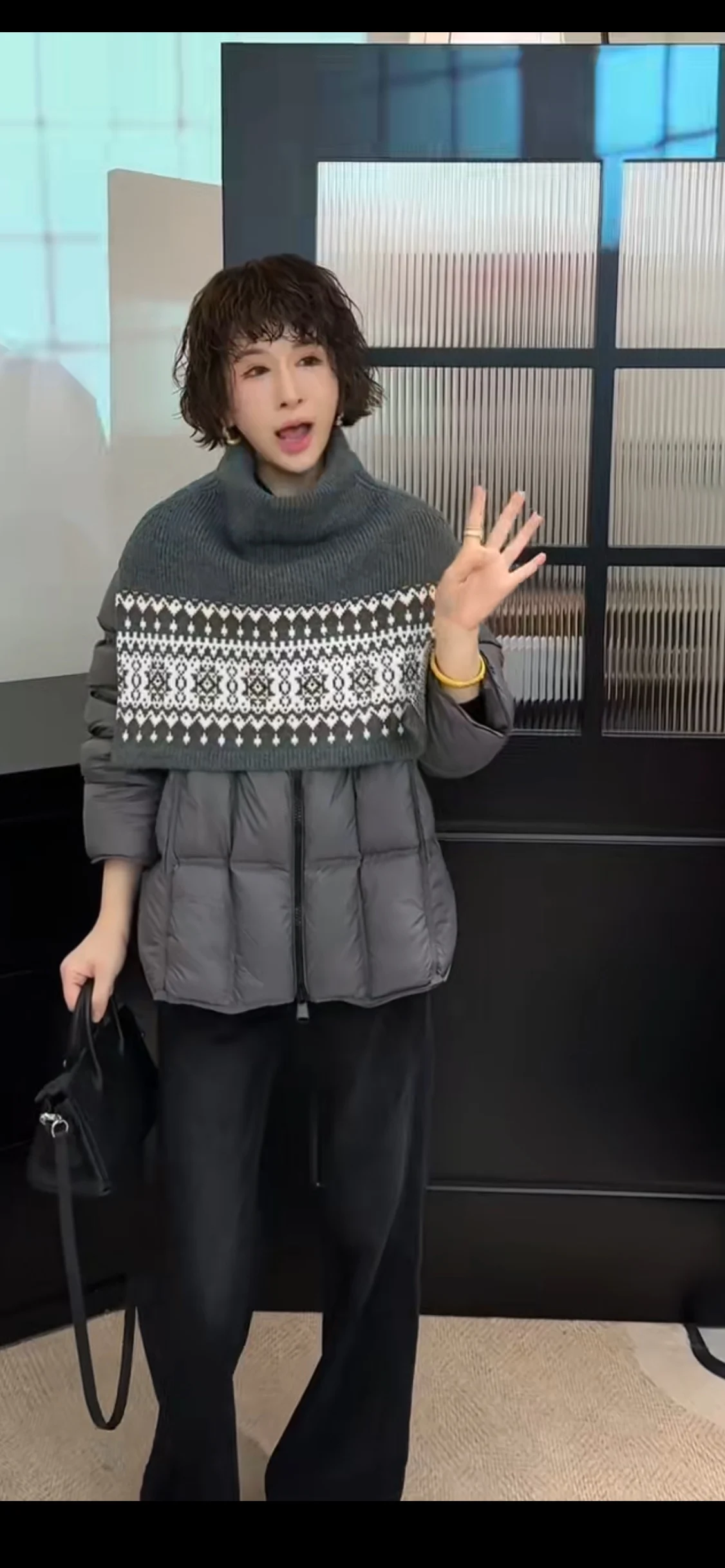 

Winter Thiened Casual Pure Color Faionable Versatile Women's Jaet 2025 New Sle Loose Fit Design Sensation Outerwear