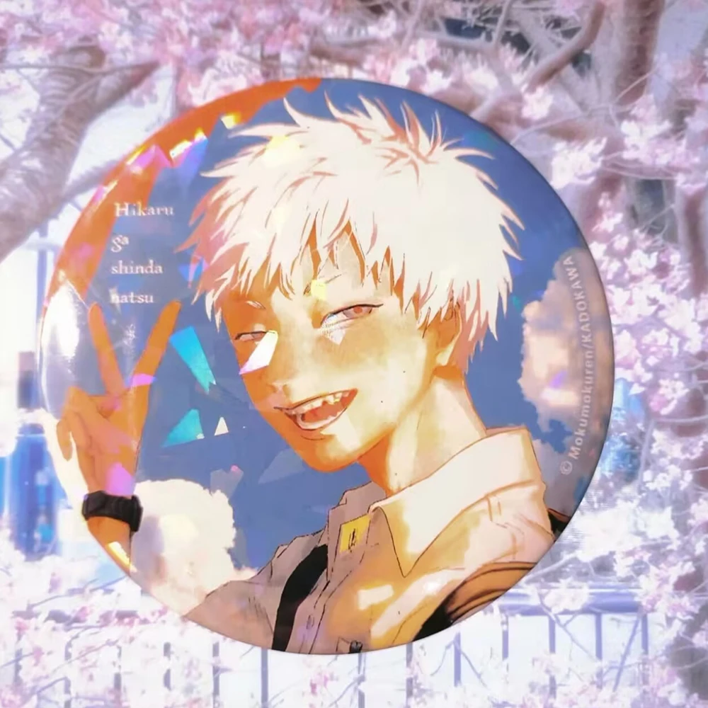 Anime The Summer Hikaru Died Hikaru Kito Suzaka Yoshinori Cosplay Badge Tinplate Brooch Collectible Pins Jewelry Accessories image 3