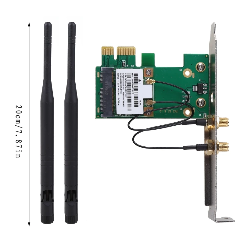 Wireless Wifi PCI-E Card Desktop Adapter BCM943225HMS 300M Support PCIE PCI-1X