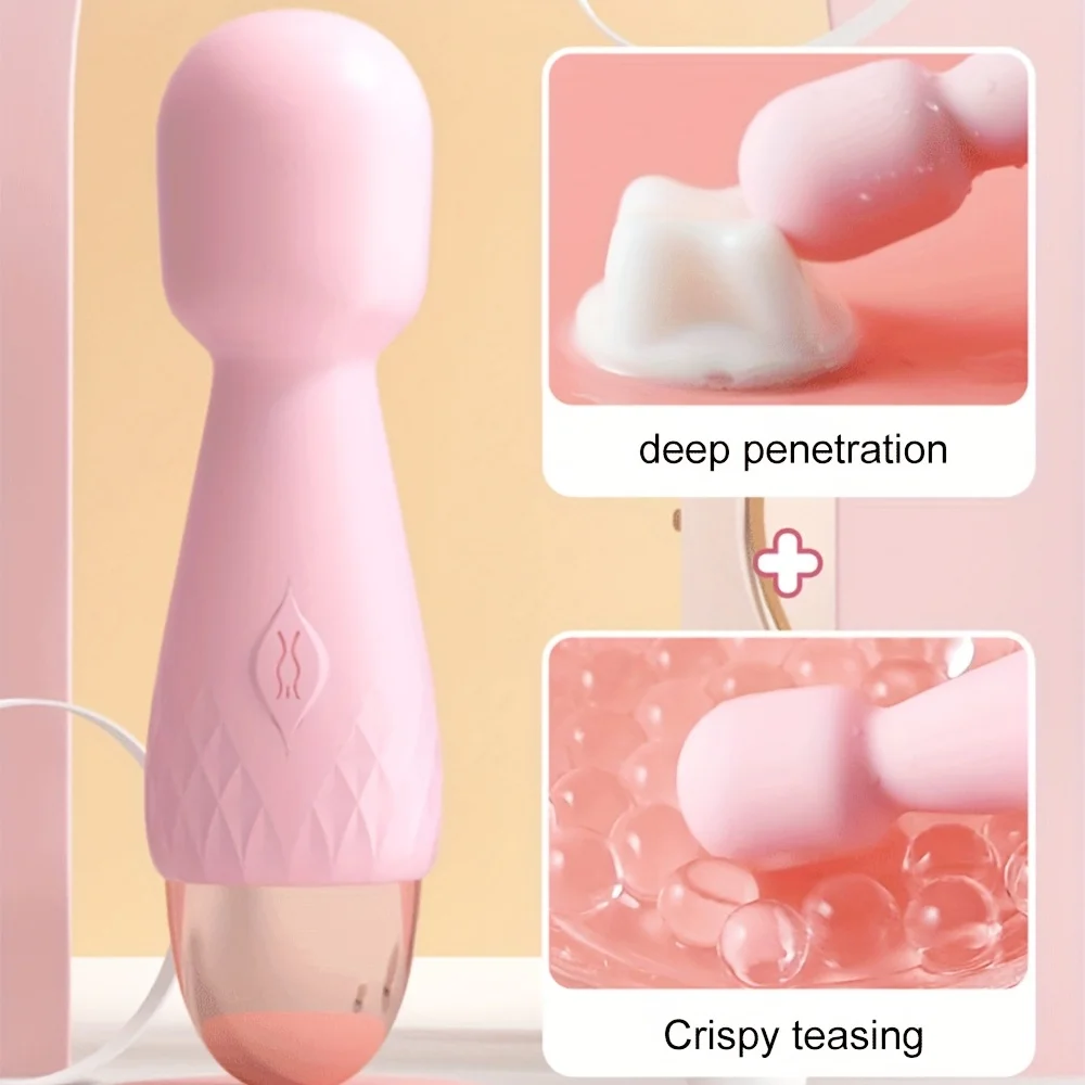 1pc Mini G-Spot Vibrator, Clitoris Stimulator AV Stick G Spot Massager Female Masturbator Sex Toys For Woman, Pink